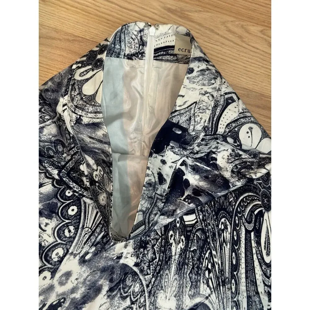 Ecru Women’s Size‎ 2 Skirt Paisley Print Mini Floral Abstract